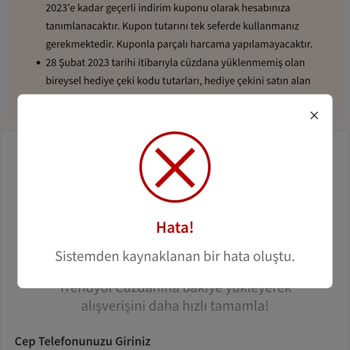 Trendyol Cüzdan Saçmalığı SMS Gelmiyor