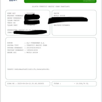 ALJ Finans Hesabımdan Rızam Olmadan 3 Defa Para Çekmiştir
