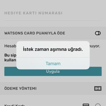 Watsons Card Puan Kullanamıyorum