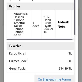 Modasena Ürün Hatalı Geldi