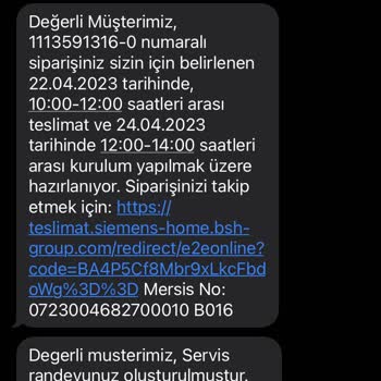 Siemens Ürün Teslimatı Gecikmesi Ve Müşteri Hizmetlerinin Çalışmaması
