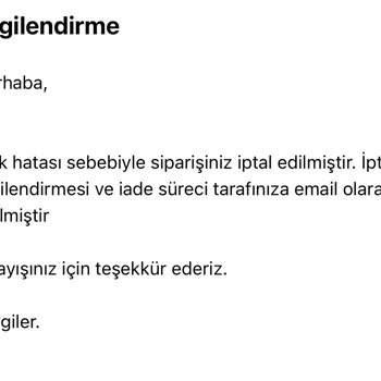 Bliss Atelier İademin Onaylanıp Para İademin Yapılmaması.