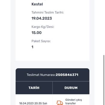 Sürat Kargo Teslim Tarihi Gecikmesi