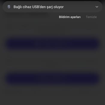 Samsung S10+ Telefonumda "Bağlı Cihaz USB'den Şarj Oluyor." Hatası