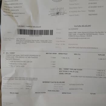 Dell Laptop Servis Ücreti