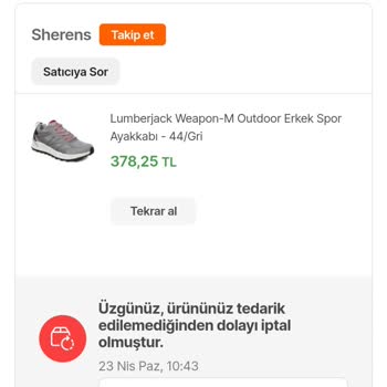 Hepsiburada'dan Aldığım Lumberjack Ayakkabı Sorunu