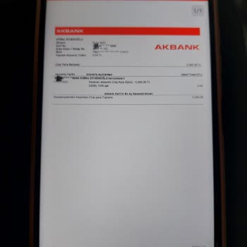 Akbank Chip Paramın Hesabıma Yüklenmemesi