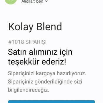 Kolayblend.com Siparişe Ulaşamama