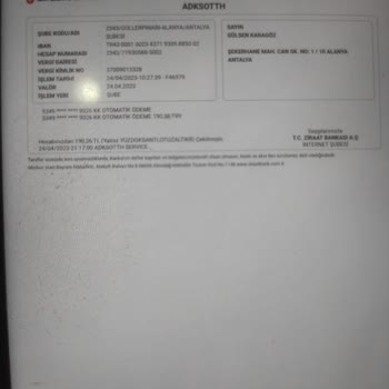 Ziraat Bankası İzinim Dışında Hesabımdan Para Çekilmesi