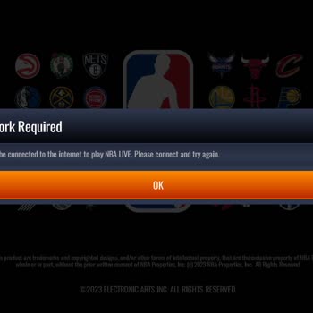 EA Sport NBA Live Mobile Ağ Hatası