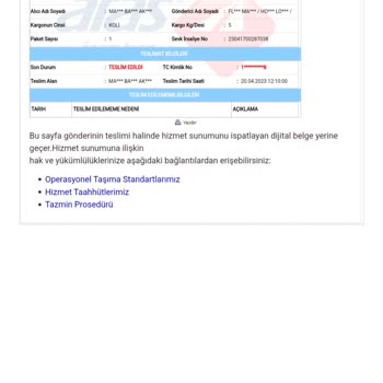 Aras Kargo Kargomun Adrese Tanımlı Değil Yalanı