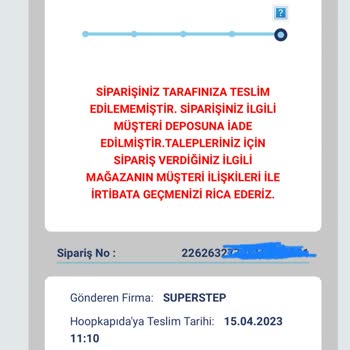 SuperStep Ücret Alıp Ürünümü Göndermiyor