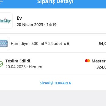 Bisu Su Siparişim Gelmedi