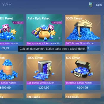 Mobile Legends Elmas Alamıyorum Yardım