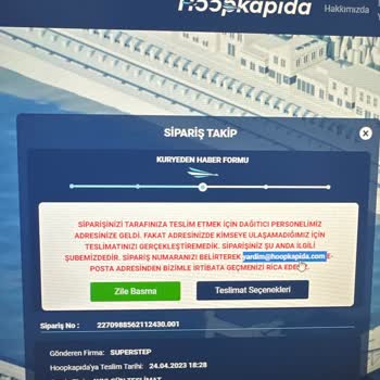 Hoopkapıda Kargo Firması Güvensizliği