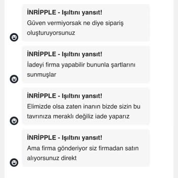 In-ripple Siparişim Gümrükte Kaldı Ve İletişim Kurarken Azarlandım