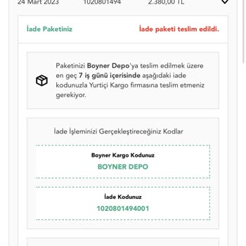 Boyner Para İadesi Yapılmıyor