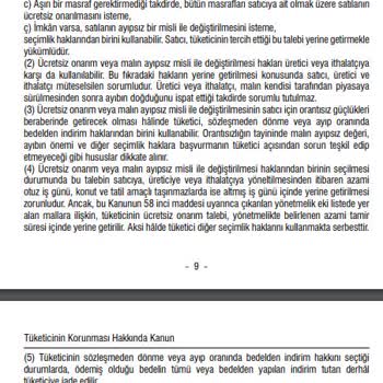 Vatan Bilgisayar 'da Kusurlu, Ayıp Ürün