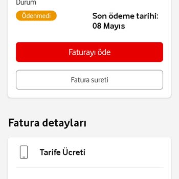 Vodafone Tarife Ücretinden Fazla Bir Ücret Faturaya Yansıtılmış