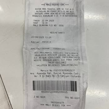 Koton Değişim İşleminden Sonra Para İadesi Sağlanmaması