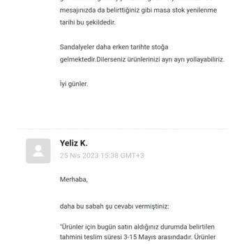 Vivense Teslimat Tarihi Yalanı