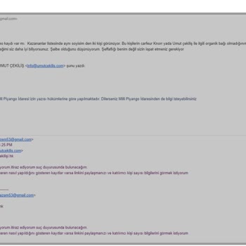 Umut Çekiliş Şirketinin, Carrefour SA, Knorr Çekilişinde Şaibe Var!