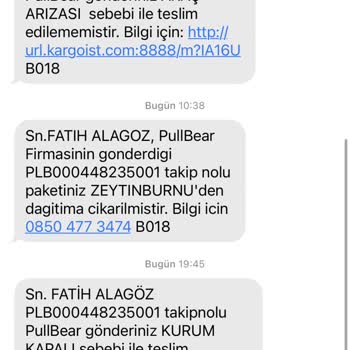 Pull and Bear Teslimat Problemi (Kargo)