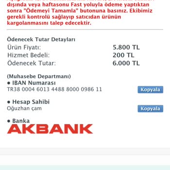 Sahibinden.com Güvenli Ödeme