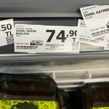 A101 Sultangazi Sinangil Soğuk Baklava