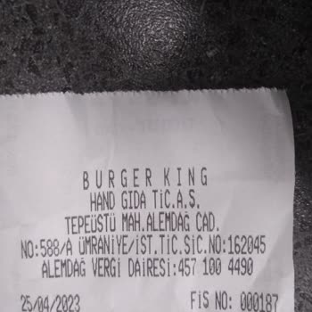 Burger King Şubesinde Yaşanan Sorunlar