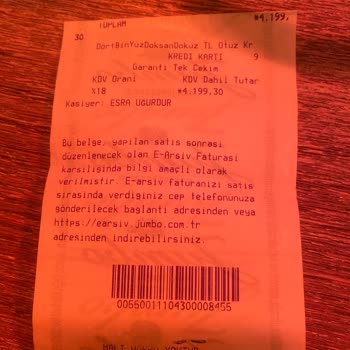 Jumbo Ürün İade Edemiyorum