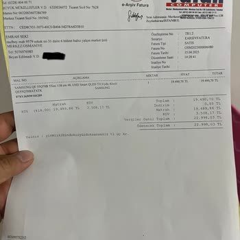 Samsung Televizyon Arızası Değişim Talebi