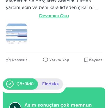 Findeks Yasal Takip Kaldırma