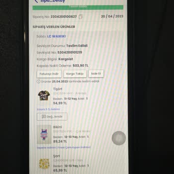 LC Waikiki Eksik Ürün Gönderimi