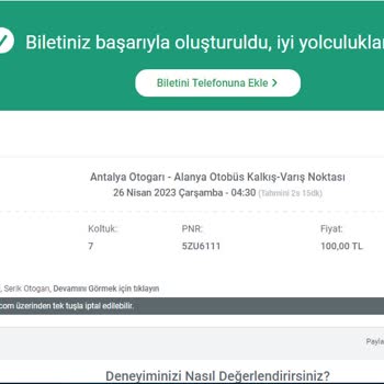 Obilet Antalya Otogarı'ndan Güney Akdeniz Otobüsü 04,30 Da Kalkmadı