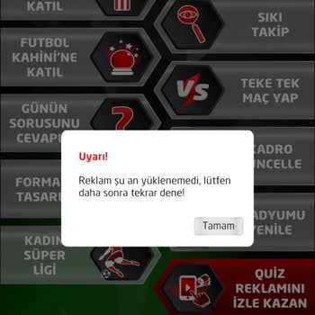 PO Sosyal Lig Uygulama İçerisinde Reklam İzleyemiyorum