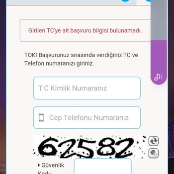 TOKİ Başvuru İadesi Alamıyorum
