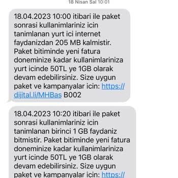 Turkcell Mega 21 GB Aylık Pakete, Onaysız Yurt İçinde Geçerli 1GB Fayda Tanımı.