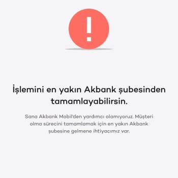 Mobil Akbank'lı Olamıyorum