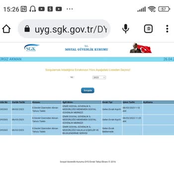 SGK Gelen Evrak Beklemede