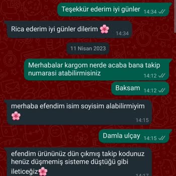 MyDiamond Butik My Diamond Butik Ücretini Ödediğim Siparişi 2.5 Haftadır Göndermiyor