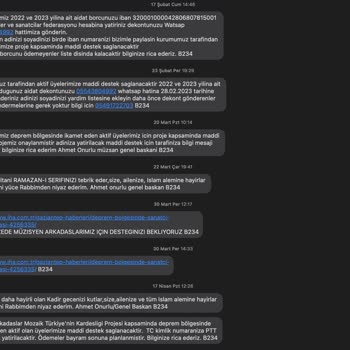 Müzisyenler ve Sanatçılar Federasyonu Depremden 1 Hafta Sonra Talep Edilen Koşullu Aidat Ve Karşılığı