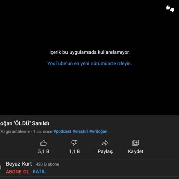 Youtube.com Vanced Video Bu Sürümde Çalışmıyor Hatası!