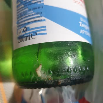 Kızılay Maden Suyu Şişenin Üstünde Kurtçuk Çıktı