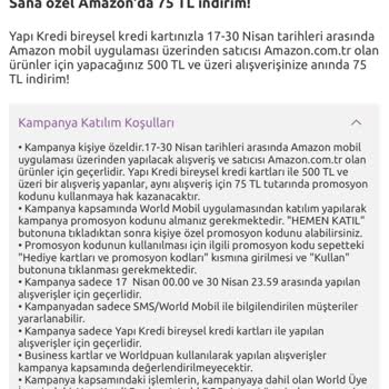 Amazon Müşteri Hizmetleri İndirim Kodu Yanıltması