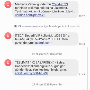 Usdtkic.com Usdtgk.com'dan Gelen Mesajlar Hakkında Şikayetim