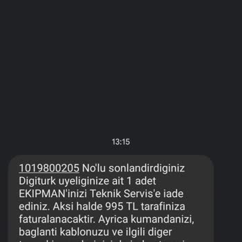 Digiturk Bir Türlü Sonlandırılamayan Abonelik İlişkisi