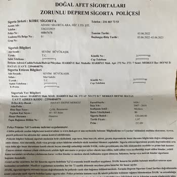 Koru Sigorta M2 Yanlış Girilmiş Ve Düzeltemiyoruz