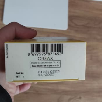 Orzax İlaç Ocean Vitamin D3 Kusurlu Ürün