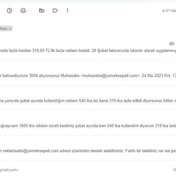 Yemek Sepeti Restoran Muhasebe